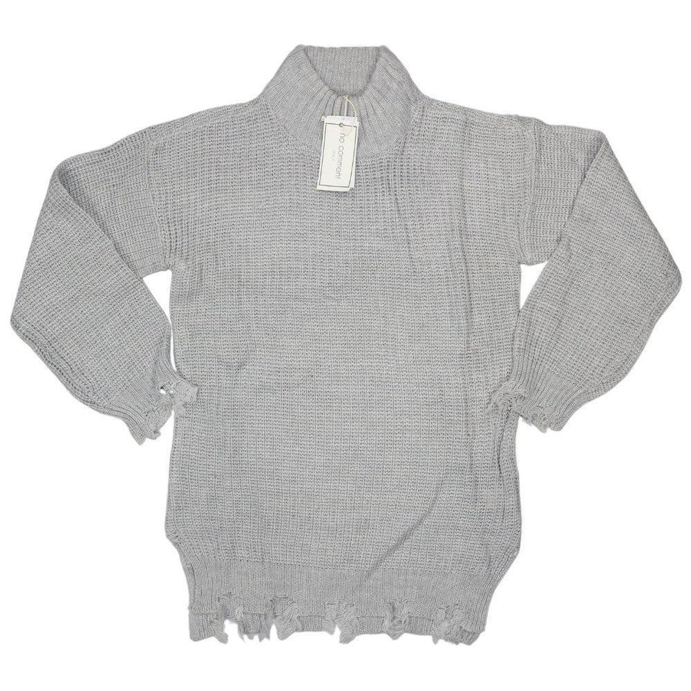 Ultra Flirt Gray Turtleneck Sweater